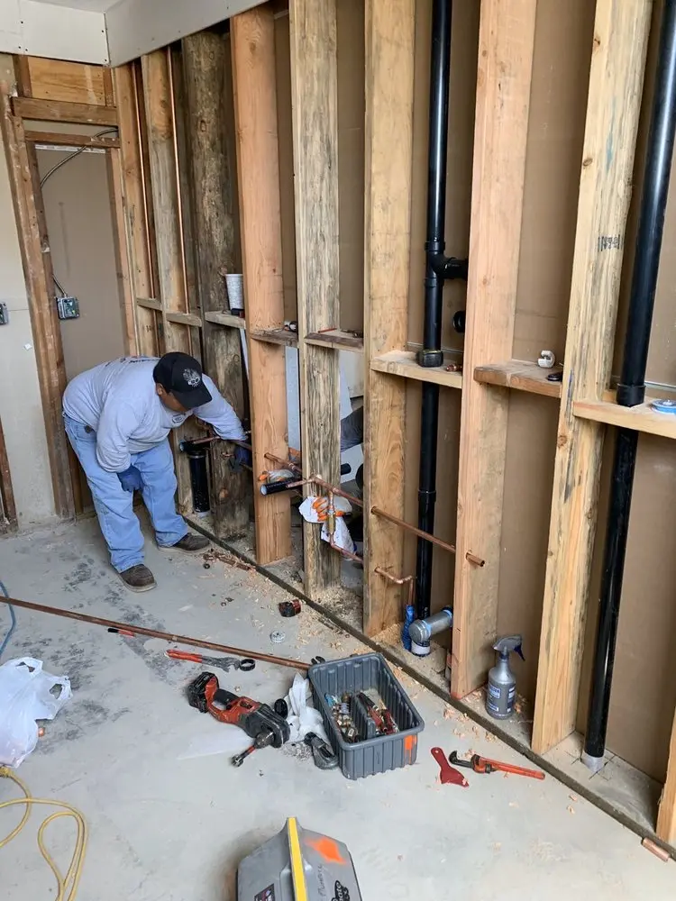 Commercial rough-in plumbing for Water Heater Replacement in Beverly Junction